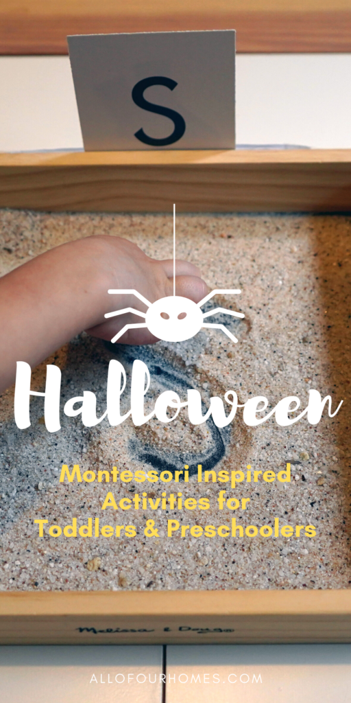 Halloween Montessori Activities for toddler or preschooler