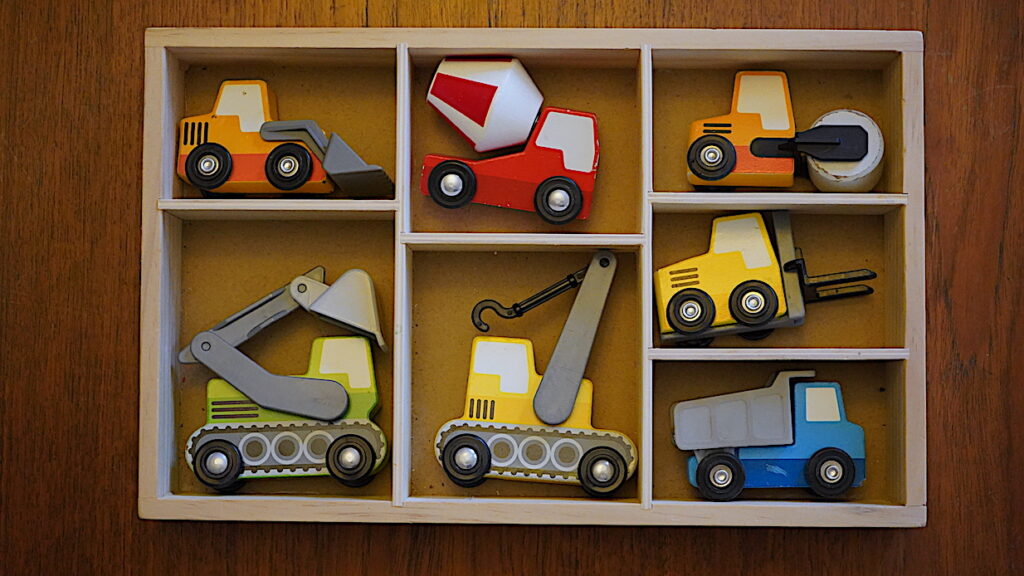 Toddler Gift - Wooden Trucks and Vehicles