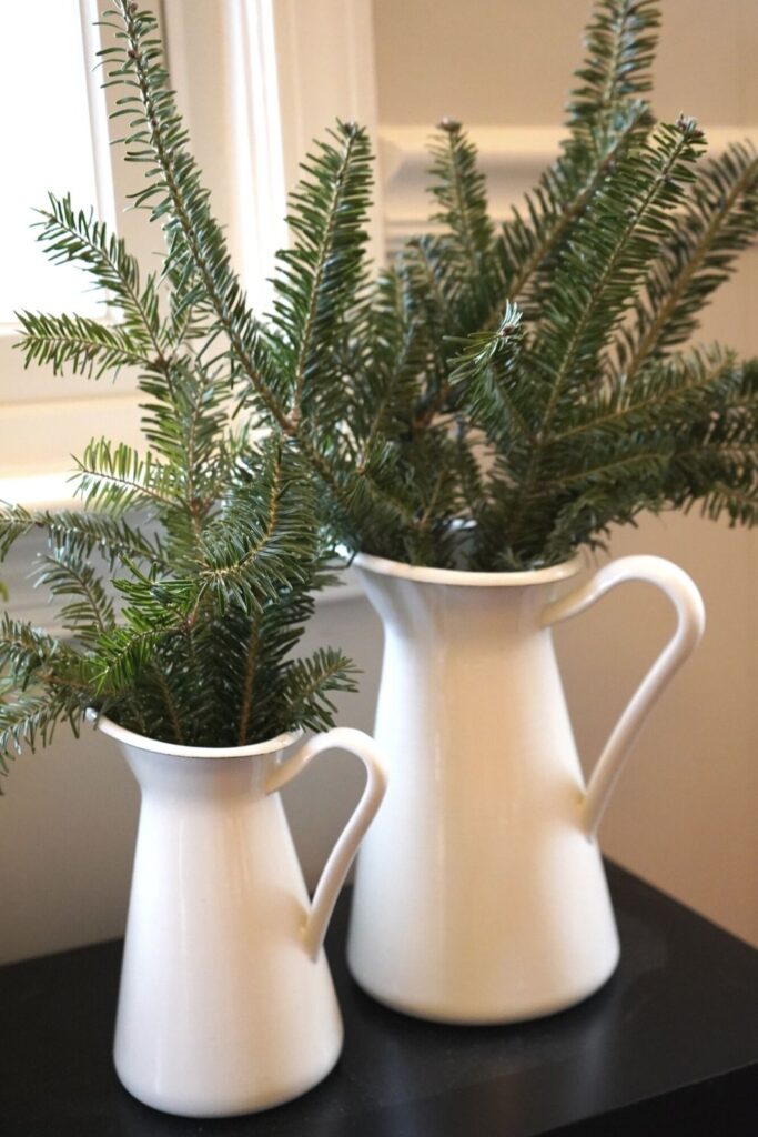 Winter Decor Pitcher