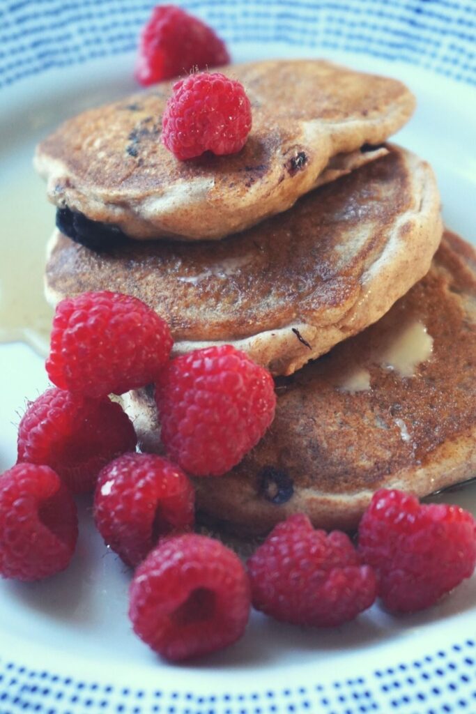 vegan pancakes on plate