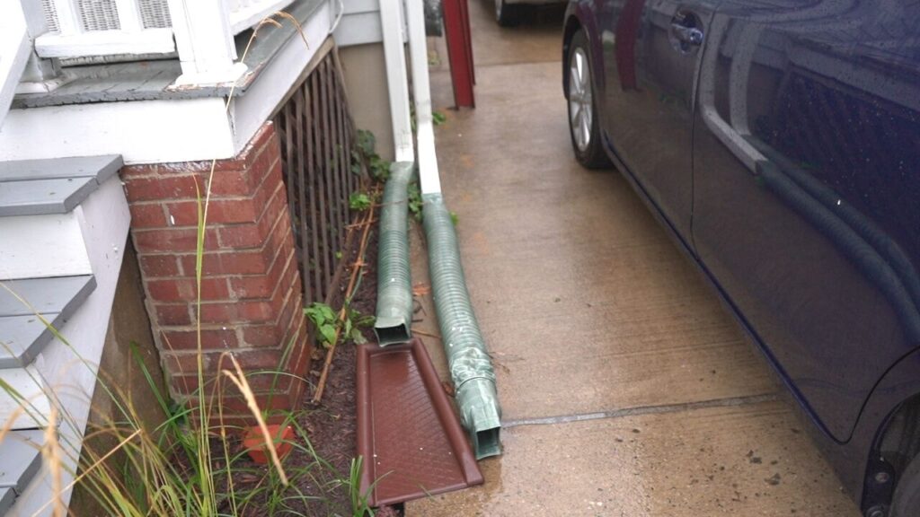 Greening your old house rain barrels downspout