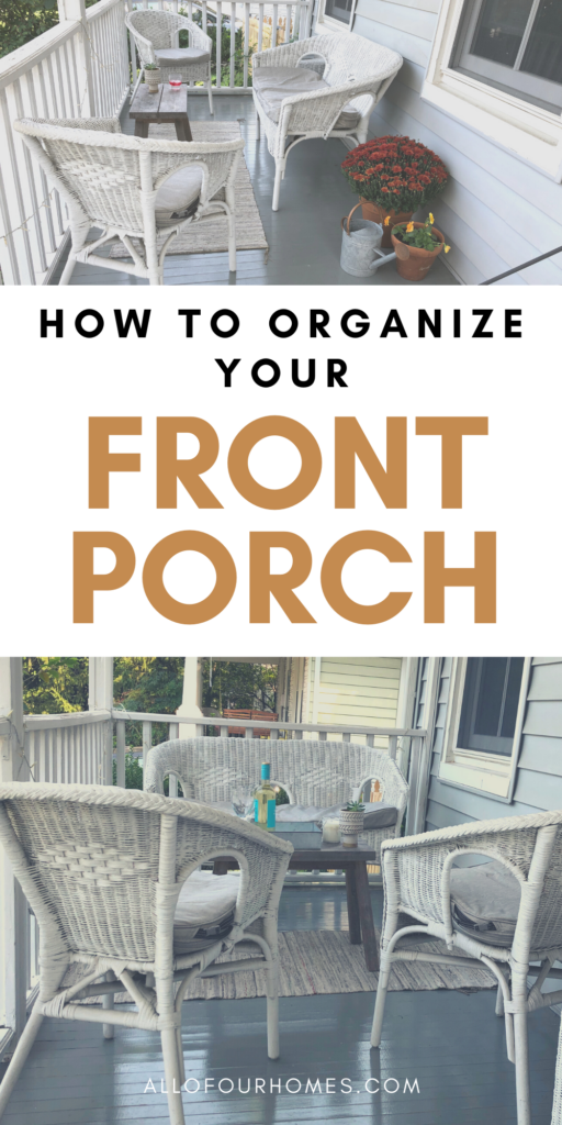 How To Organize Your Front Porch old house