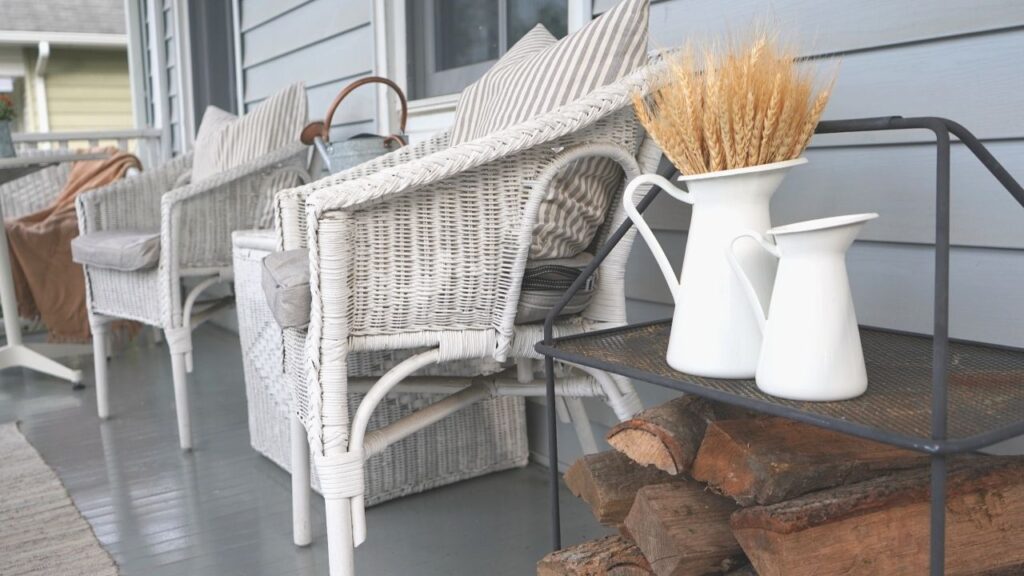 Fall Front Porch Scandinavian Farmhouse