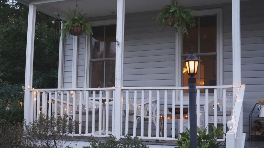 Fall Front Porch lights