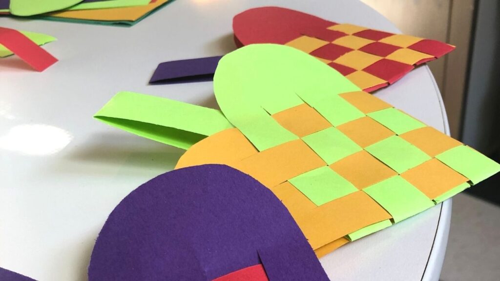 Swedish Paper Hearts colorful