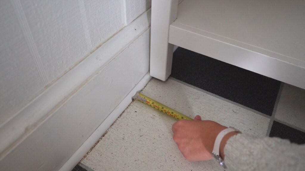 Measuring from baseboard