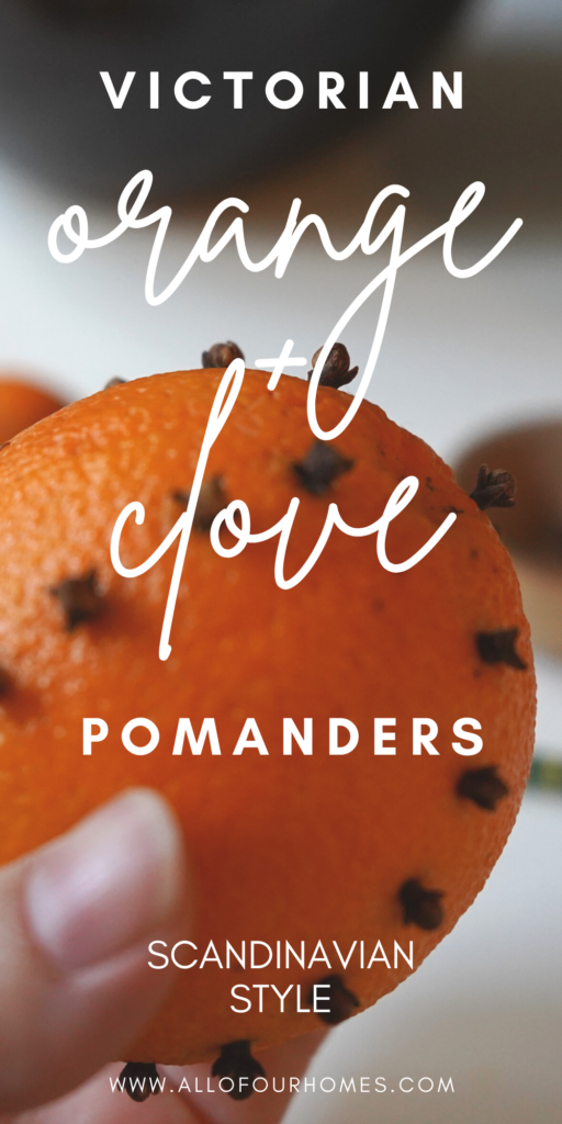Scandinavian orange and Clove pomanders