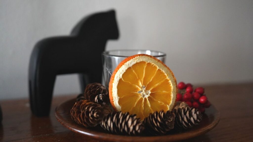 Dala Horse and Dried Oranges