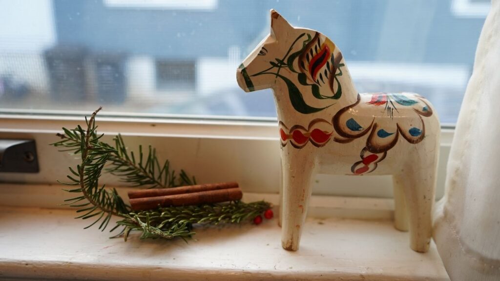 Dala horse swedish christmas