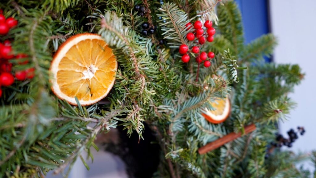 Dried oranges wreath