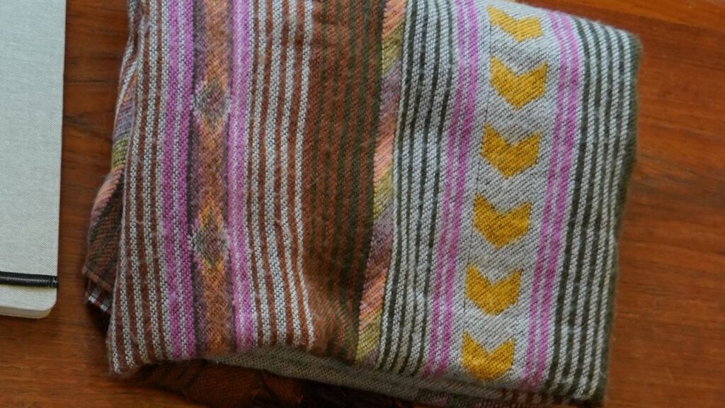 hygge blanket scarf cabin packing