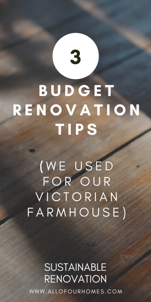 budget Renovation tips old houses