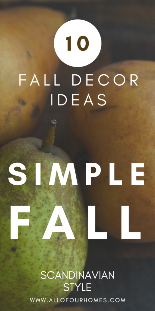 Simple Fall Decor Ideas hygge home