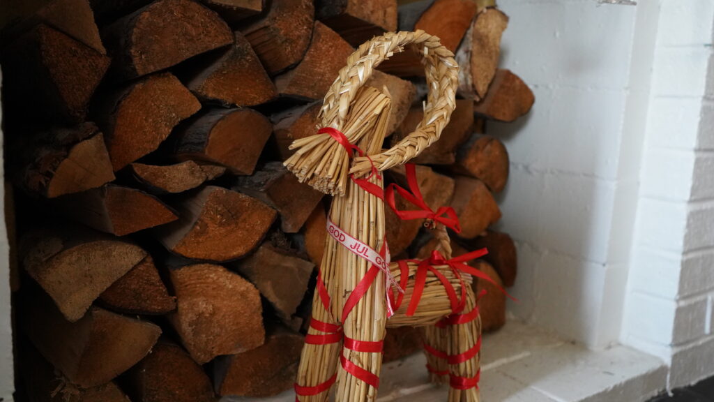 Straw Goat Scandinavian Christmas Decor