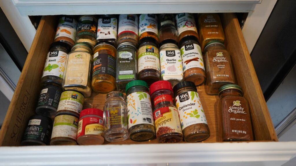 kitchen organization spice organization