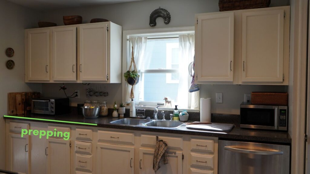 kitchen organization prepping